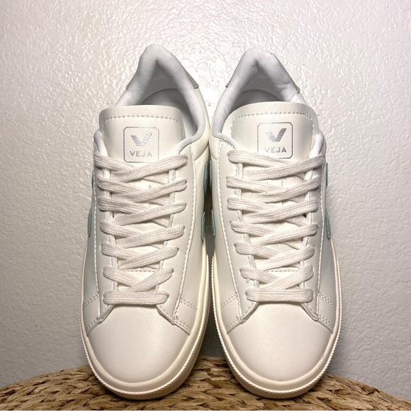 Veja campo matcha green white leather sneakers - Picture 6 of 7